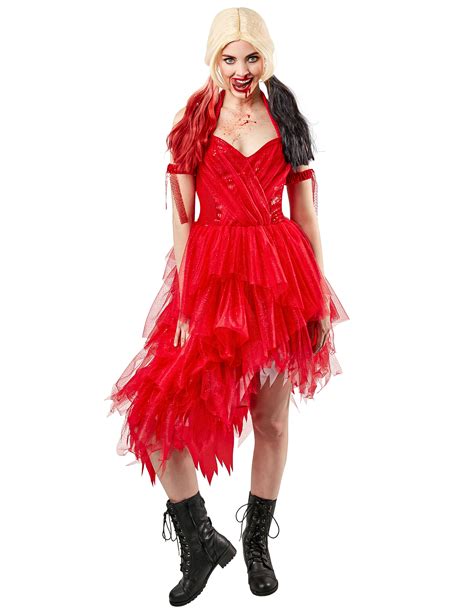 harley quinn rotes kleid|Harley quinnn cosplay costume